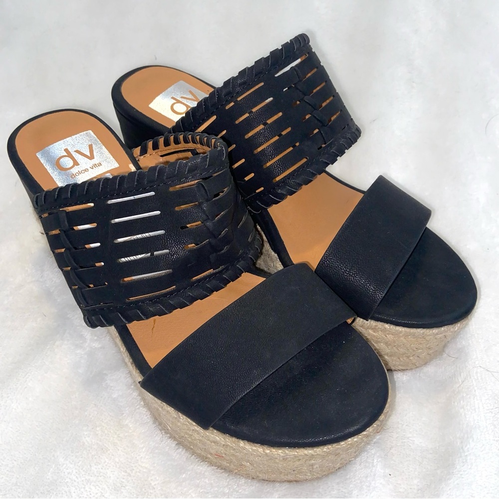 DOLCE VITA slip on wedge sandals - Picture 2 of 4